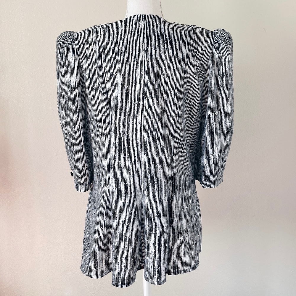 Vintage 80s Black & White Blazer - Picture 2 of 5